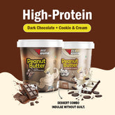 Fitburg Peanut Butter Combo – Dark Chocolate & Cookies and Cream (2 x 500g)