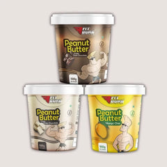 Fitburg Peanut Butter Trio – Crispy Dark Chocolate, Crispy White Chocolate, Mango Chia (3 x 500g)