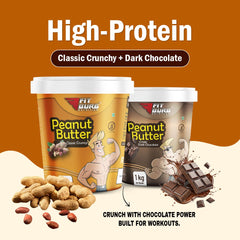 Fitburg Peanut Butter Combo – Chocolate & Classic Crunchy (2 x 1kg)