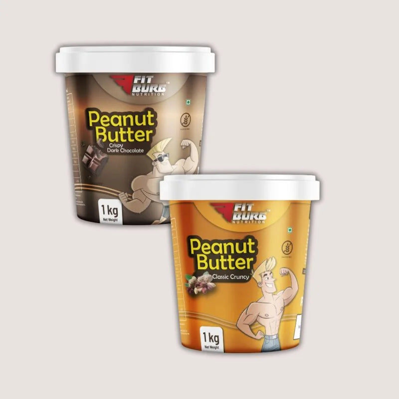 Fitburg Peanut Butter Combo – Chocolate & Classic Crunchy (2 x 1kg)