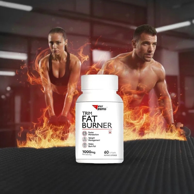 Trim Fat Burner 1000 mg | 60 Softgels | Supports Metabolism & Weight Management
